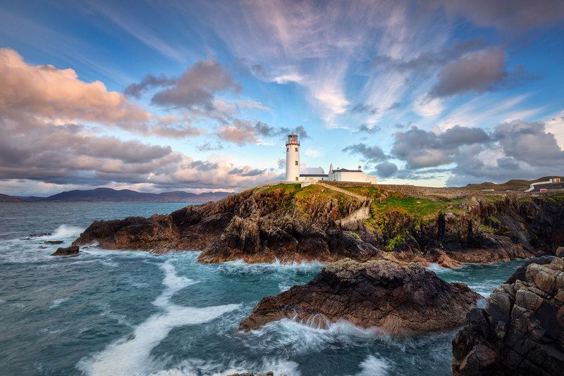 ireland, lighthouse, fanad, head, donegal, sunset, atlantic, cliffs, ocean Fanad Head Lighthouse IIphoto preview