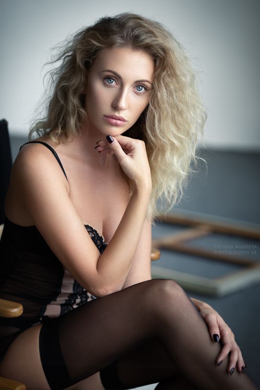 girl, blonde, body, lingerie, blue eyes, popular Svetaphoto preview