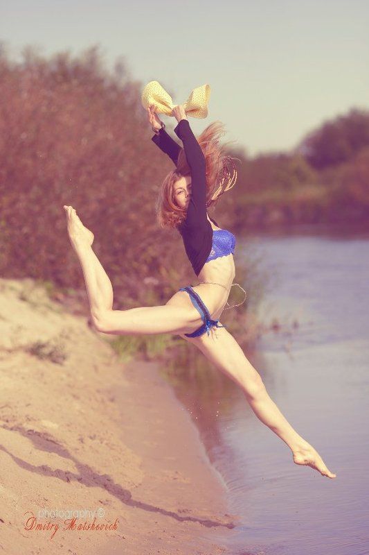 река, балерина, берег прыжок Асени болетphoto preview