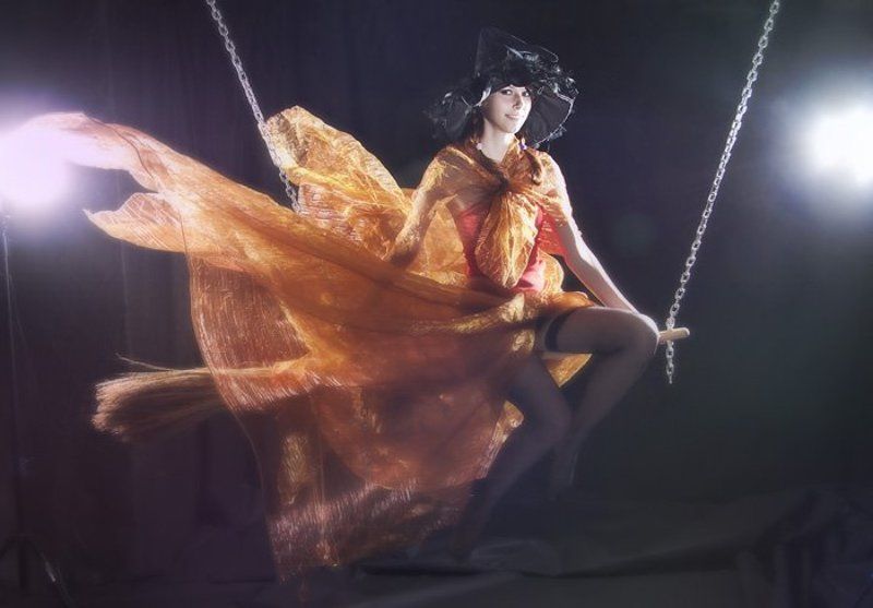 метла, ведьма, девушка, ветер ***photo preview