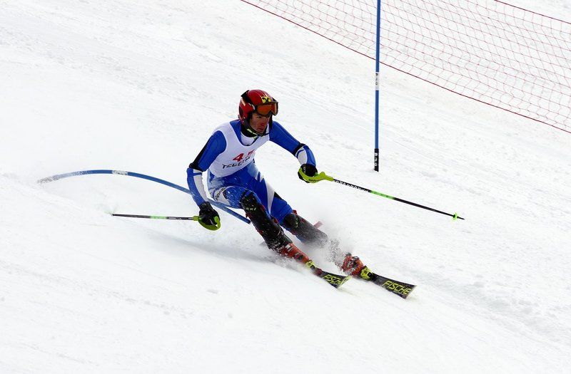 слалом, горные лыжи, снег , горы Слаломphoto preview