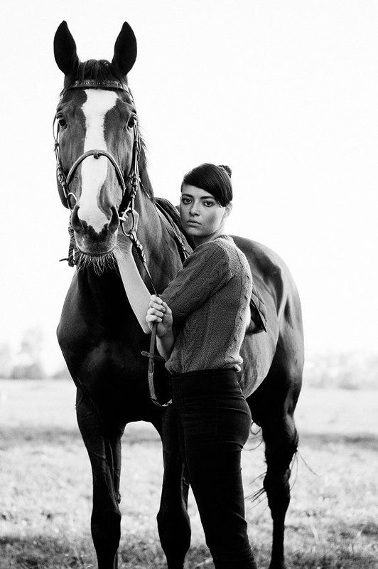 лошадь, девушка, портрет Аняphoto preview