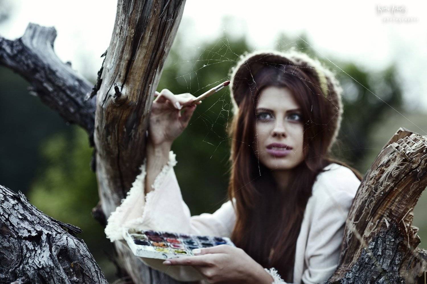 портрет,художница, Аркадий Курта