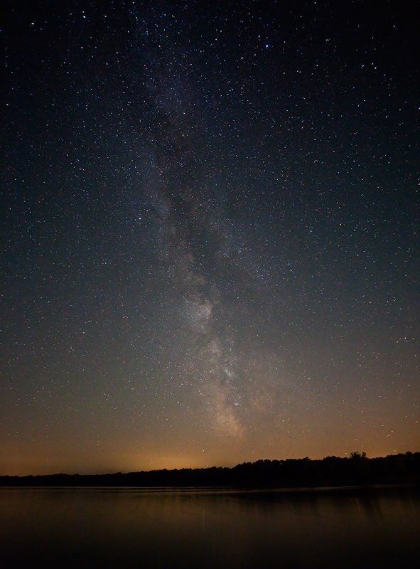 ночь, небо, звёзды Немного Млечного Путиphoto preview