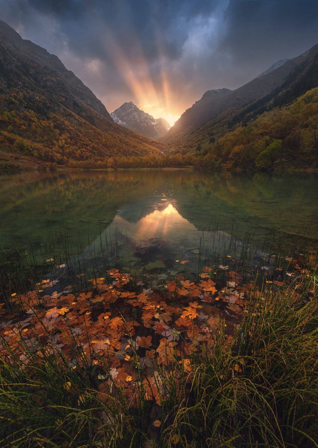 домбай, тебердинский заповедник, теберда, баддукские озера, осень, Александр Трашин