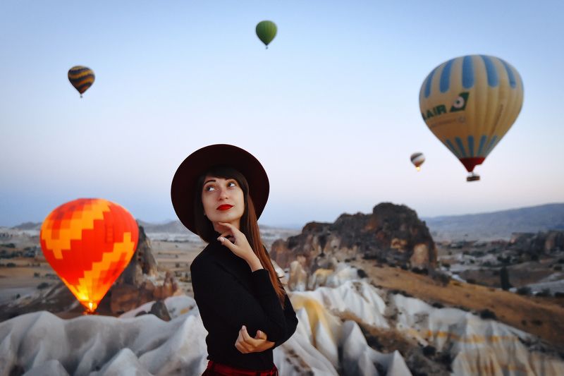 Каппадокия, Турция, Утро, Воздушные шары Утро в Каппадокииphoto preview