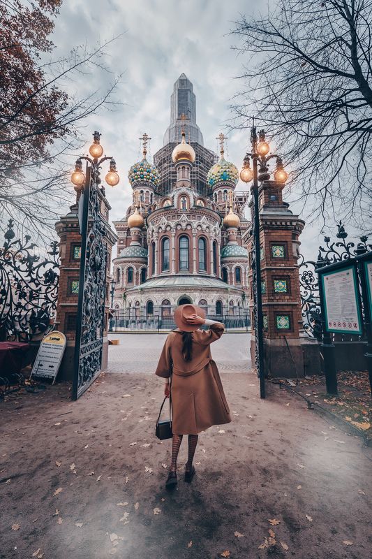 #осень #девушка #город #autumn #city #girl Прогулка по Петербургу.photo preview