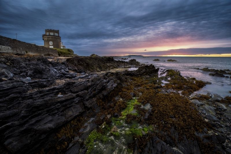 ireland, tower, sunrise Martello tower..photo preview