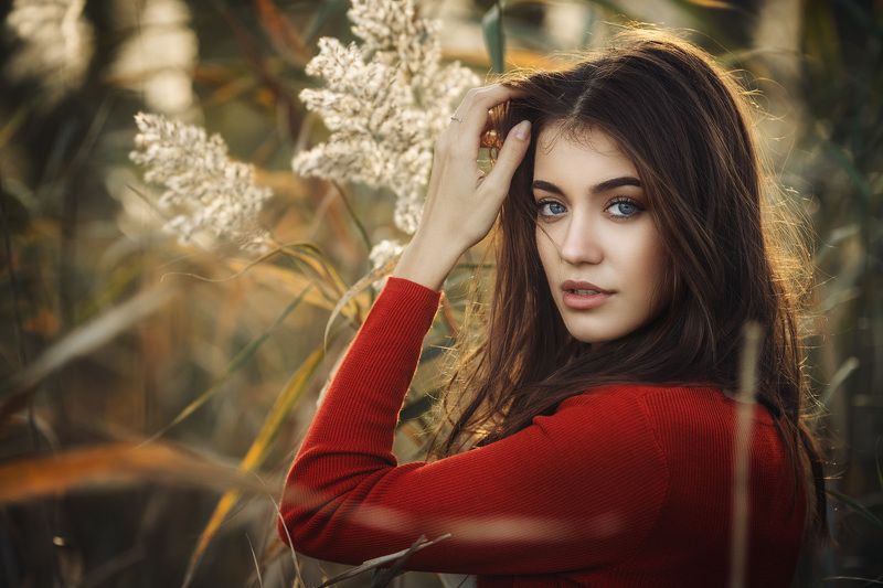 beautiful, people, wavy, hair, wearing, flowers, fujioka, sundress, long hair, summer, beauty, beauty in nature, sunset, photo preview