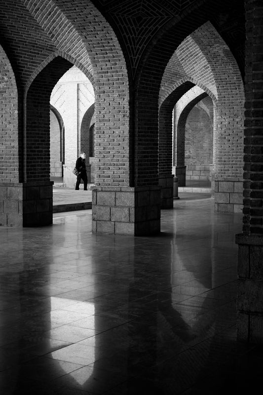 iran, tabriz, bw, mosque, old Light and Shadowphoto preview
