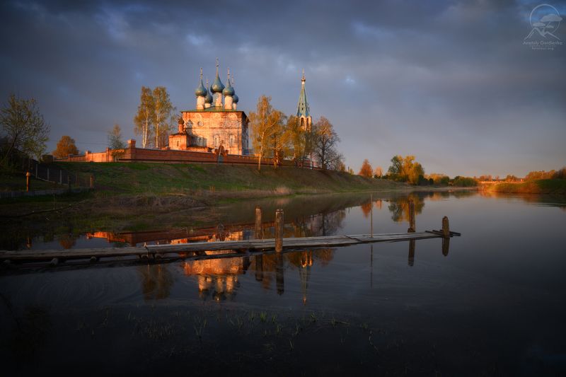 пейзаж, природа, церковь, дунилово Селоphoto preview