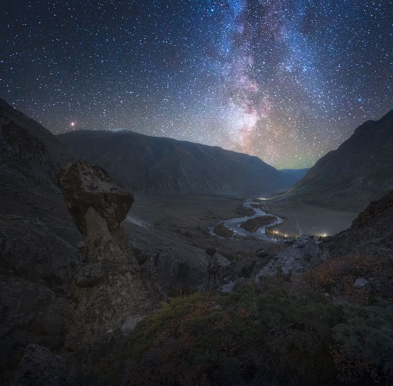 алтай, осень, чулышман, звёзды, ак-курум, каменные грибы Звёзды Ак-Курума... фото превью