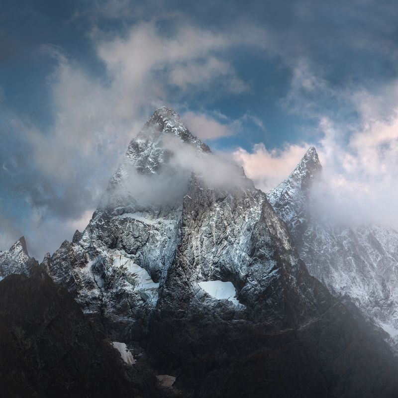 домбай, тебердинский заповедник, гоначхирское ущелье, чотча, осень Вершина Чотчаphoto preview