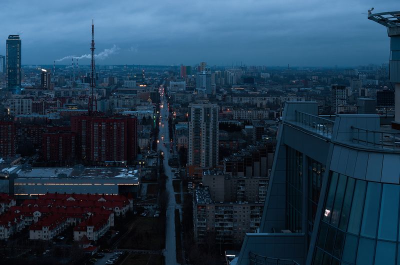 городской пейзаж, пейзаж, рассвет, Екатеринбург, Городской пейзаж.photo preview