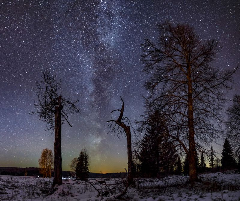 пермский край, астро фото, звезды Звездная ночьphoto preview