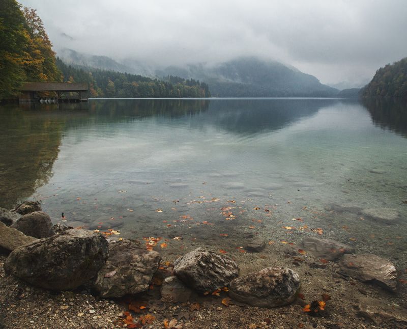 гора; озеро; лес; осень; туризм Звук тишиныphoto preview