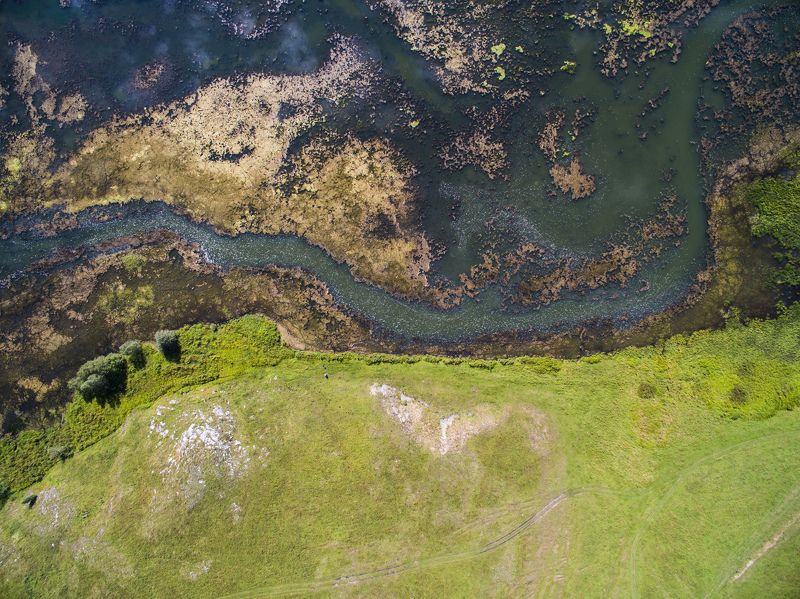 aerial, drone, abstract, river Spacephoto preview