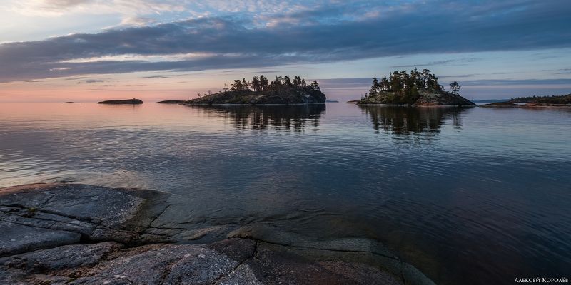 карелия, ладожское озеро, ладога, озеро, шхеры, россия, природа, пейзаж, восход, острова, лето, karelia, ladoga lake, ladoga, lake, skerry, russia, nature, landscape, sunrise, islands, summer Ладожские шхеры 1photo preview