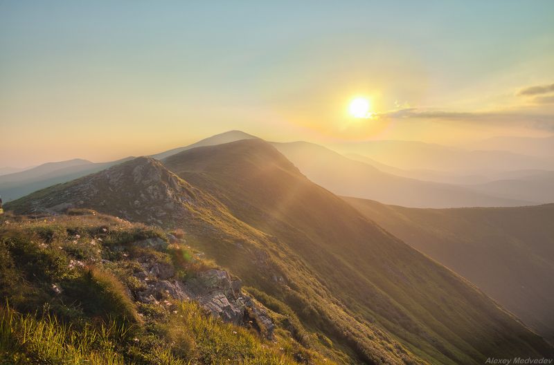 Карпаты, Украина, петрос, говерла, черногорский, чорногора, карпати, лето Теплый вечерphoto preview