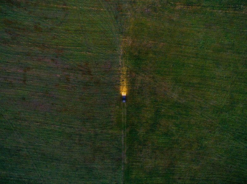 aerial, drone, car Looking forphoto preview