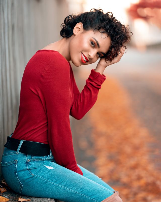 girl, beautiful, model, autumn, street, young, woman Michellephoto preview