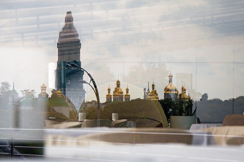 киев, отражение, лавра photo preview