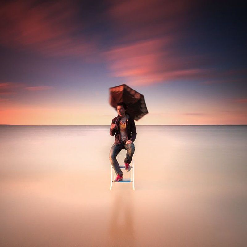 автопортрет, закат, длинная, выдержка, побережье В ожидании дождя :-))) 170 секунд я старался не двигаться)photo preview