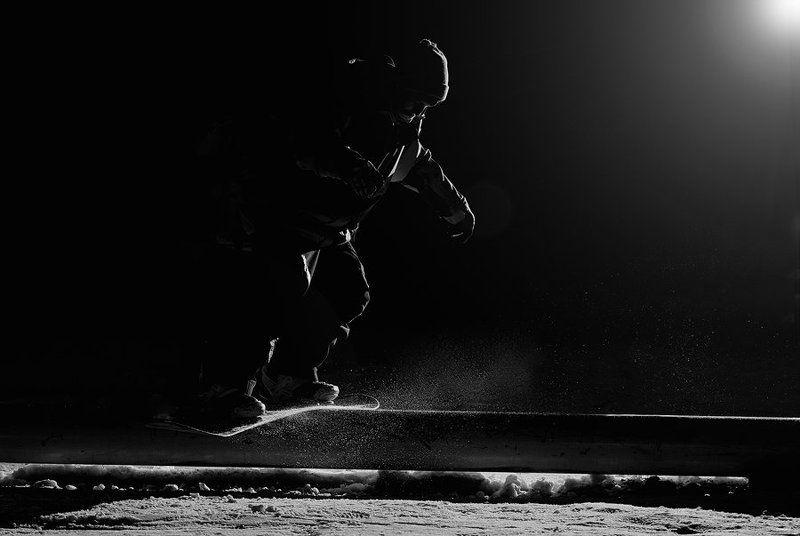 snowboard, extreme, sport, jibbing, спорт, экстрим, сноуборд, стробизм, ночь, джиб photo preview