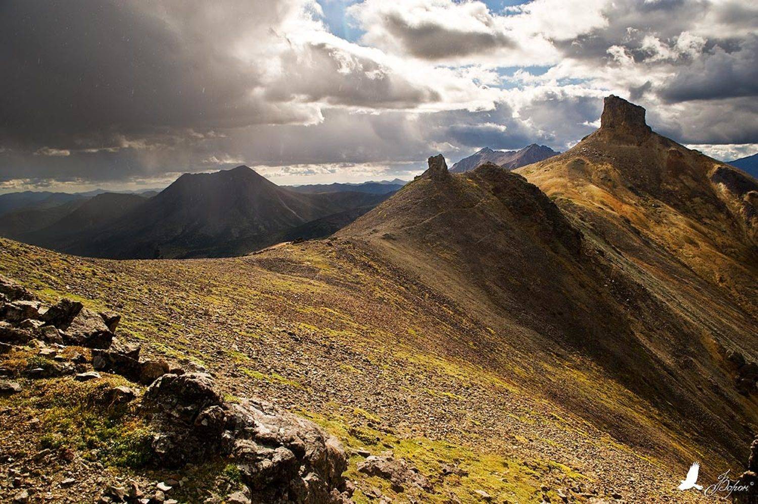 Нечеловечьими тропами. Автор: Ворон межпогодье, горы, погода, бараньи, тропы, останцы, карамкен, Ворон