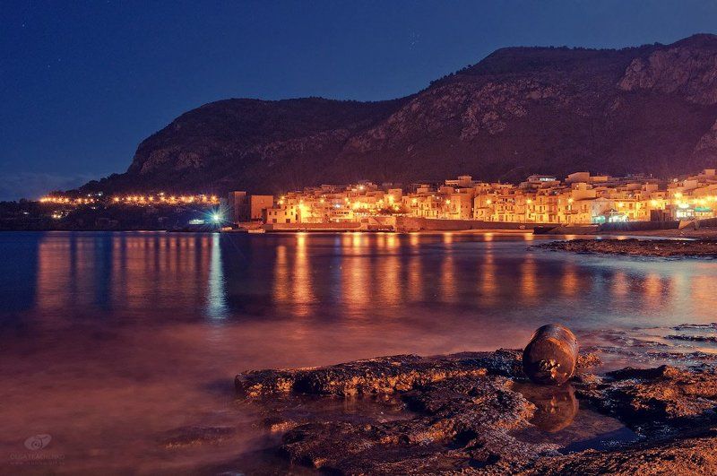 аспра, италия, сицилия, пейзаж, город Вечерняя Аспраphoto preview