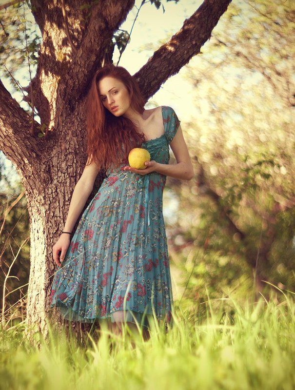 сад, девушка, гелиос 40, гелиос-40, кручение боке, портрет, Аня в садуphoto preview