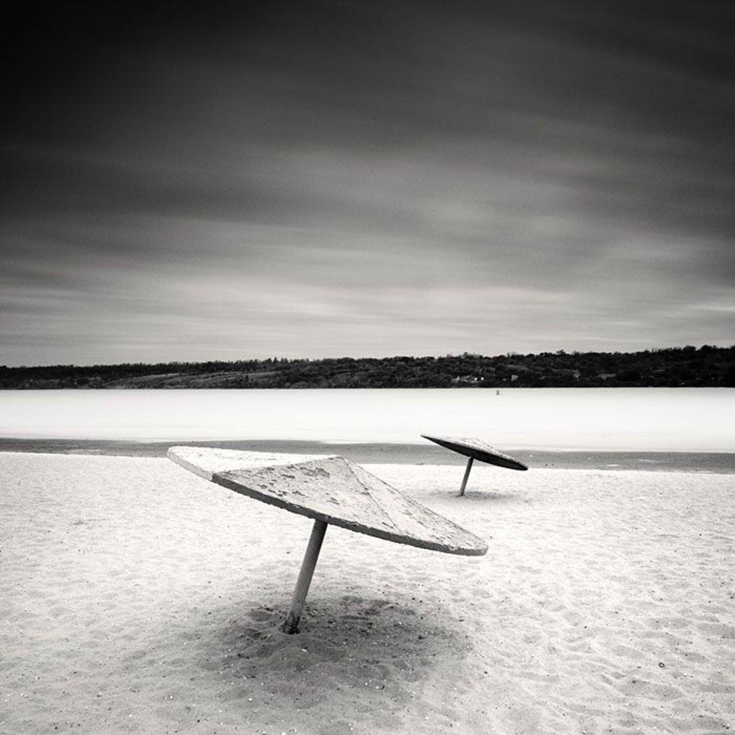 пейзаж, пляж, чб, моно, минимал, vadnak