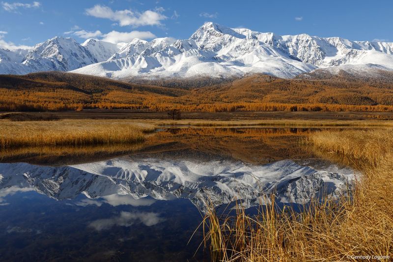 алтай, altai, осень, autumn, горы, mountains, озеро, lake В зеркальном пленуphoto preview