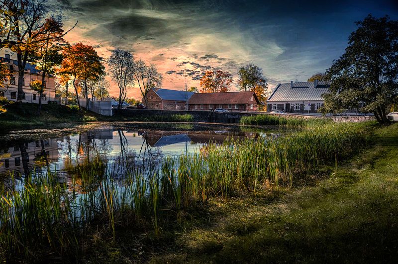 закат , отражения в воде, природа Отражения в водеphoto preview