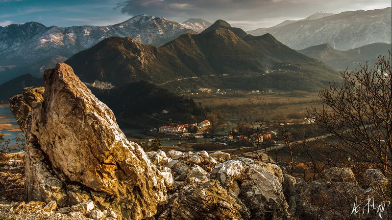 черногория, скадарское, озеро, осень, горы, простор, пейзаж ***photo preview