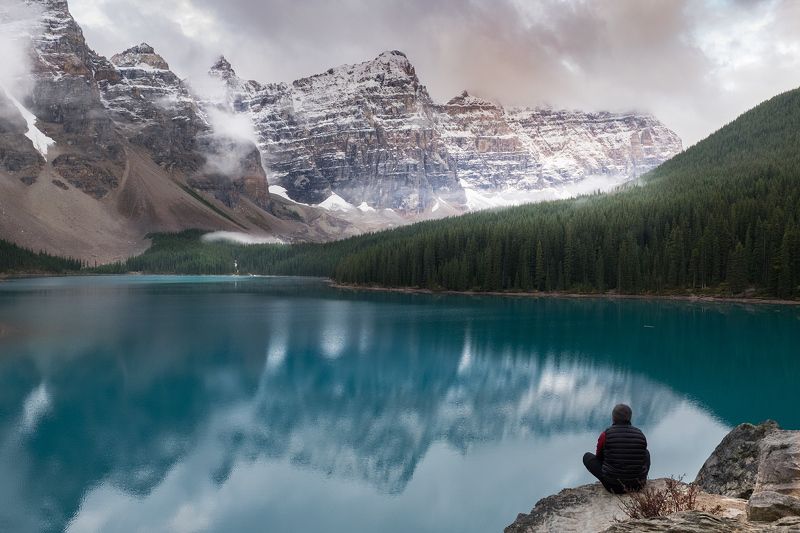 moraine, sunrise, colors МОРЕЙН УТРОМphoto preview