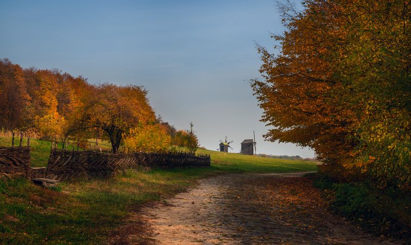 осень, село, хата Осень на хутореphoto preview