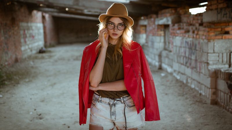 портрет, солнце, закат, свет, девушка, красота, nikon, 35mm Оляphoto preview