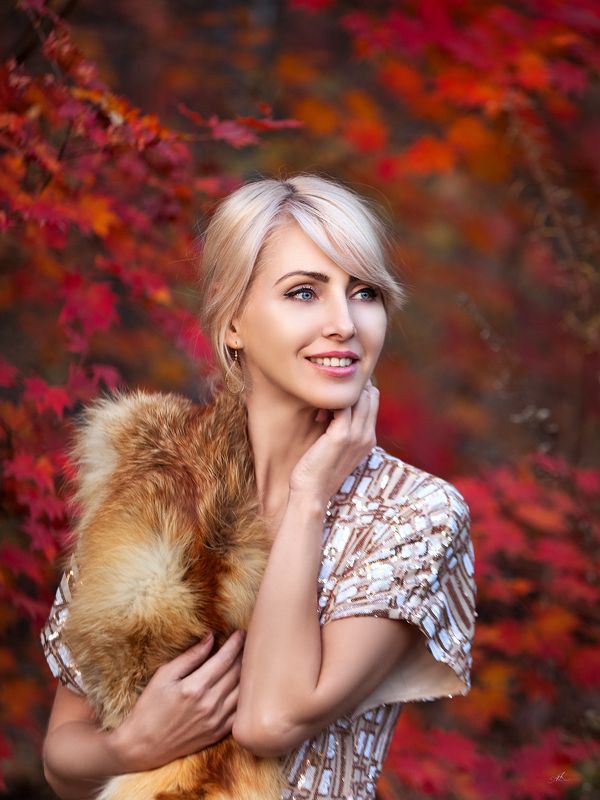 портрет, девушка, осень, цвет Татьянаphoto preview