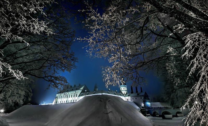 беларусь, несвиж, замок, дворец, архитектура Зима уже нарисовалась фото превью