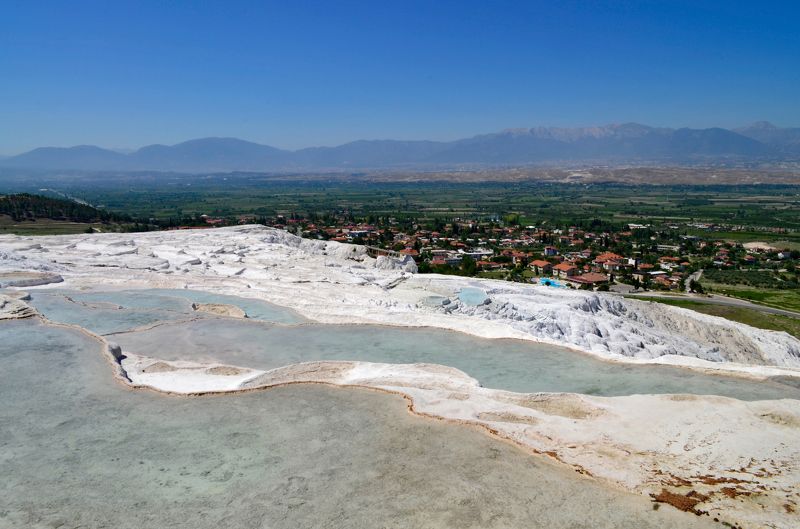 турция, памуккале, пейзаж,путешествия источники Памуккале́photo preview