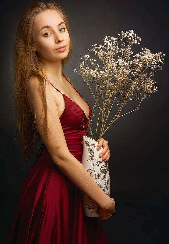 portait, model, girl, портрет, модель, девушка, арт, art Цветыphoto preview