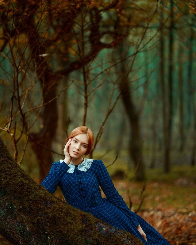 portrait girl model fineart conceptual closeup The Secret life of daydreamsphoto preview