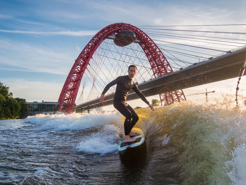 вейксёрф, wakesurf Wakesurfing in Moscowphoto preview
