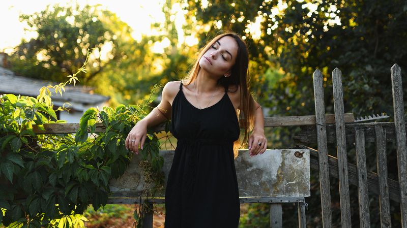 портрет, закат, лето, девушка, красота Машаphoto preview