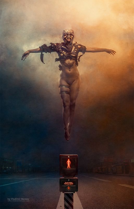 арт-ню, владимир бероеа, vladimir beroev, ню, nude, boduart, фотосессия, beauty, бьюти, бодиарт, голая, naked, фотосет Five Finger\'s Revolution. Scene 2. Push button. Wait for signalphoto preview