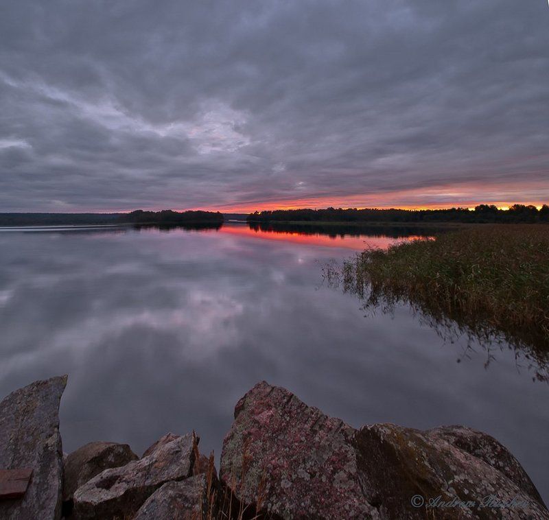 небо, закат, отражения На грани двух миров.photo preview