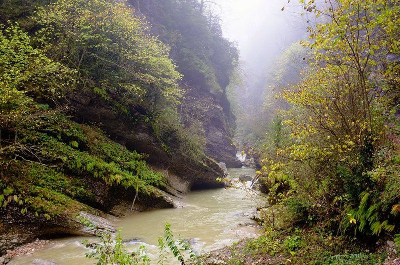 Гуамское ущелье после селевого потокаphoto preview