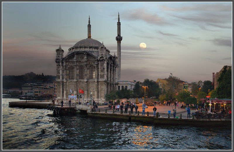 стамбул, босфор, закат Стамбул. Вечер на Босфореphoto preview