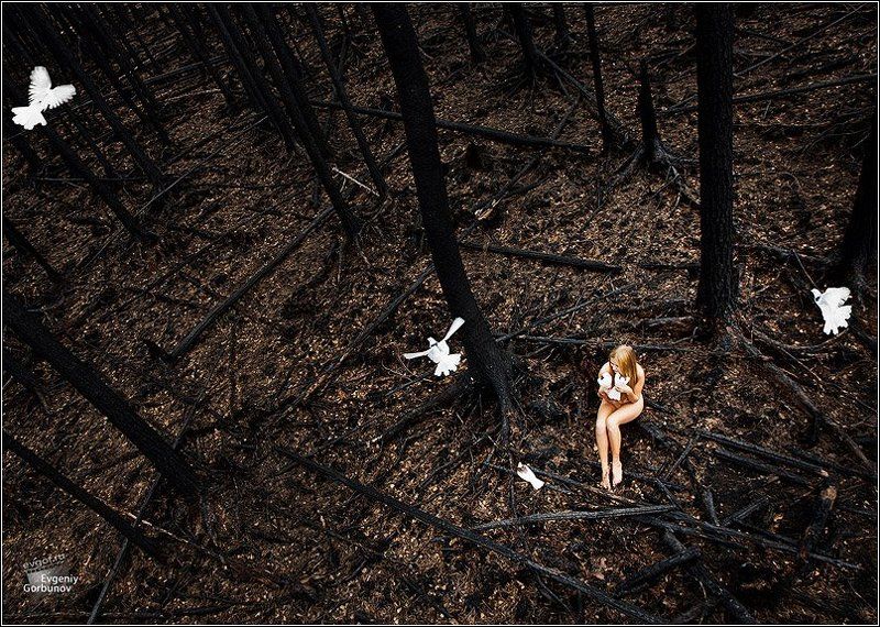 планета, опустошение, модели, ню  фото превью